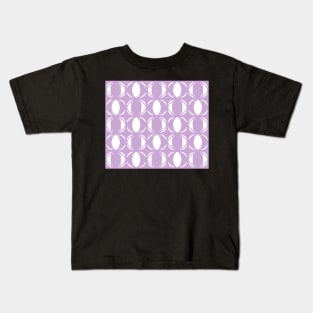 Abstract pattern - purple and white. Kids T-Shirt